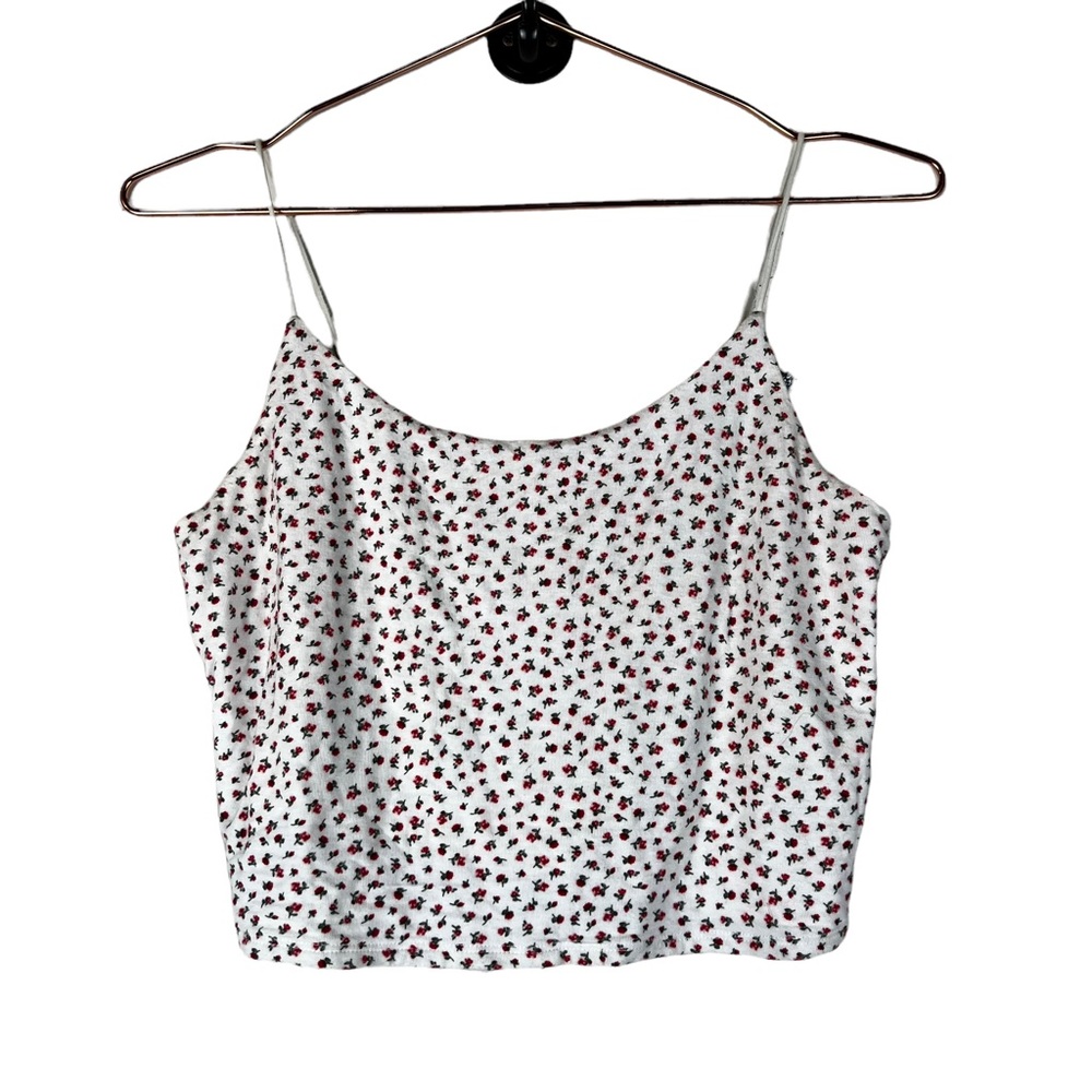 Garage Cropped Floral Tank Size Small